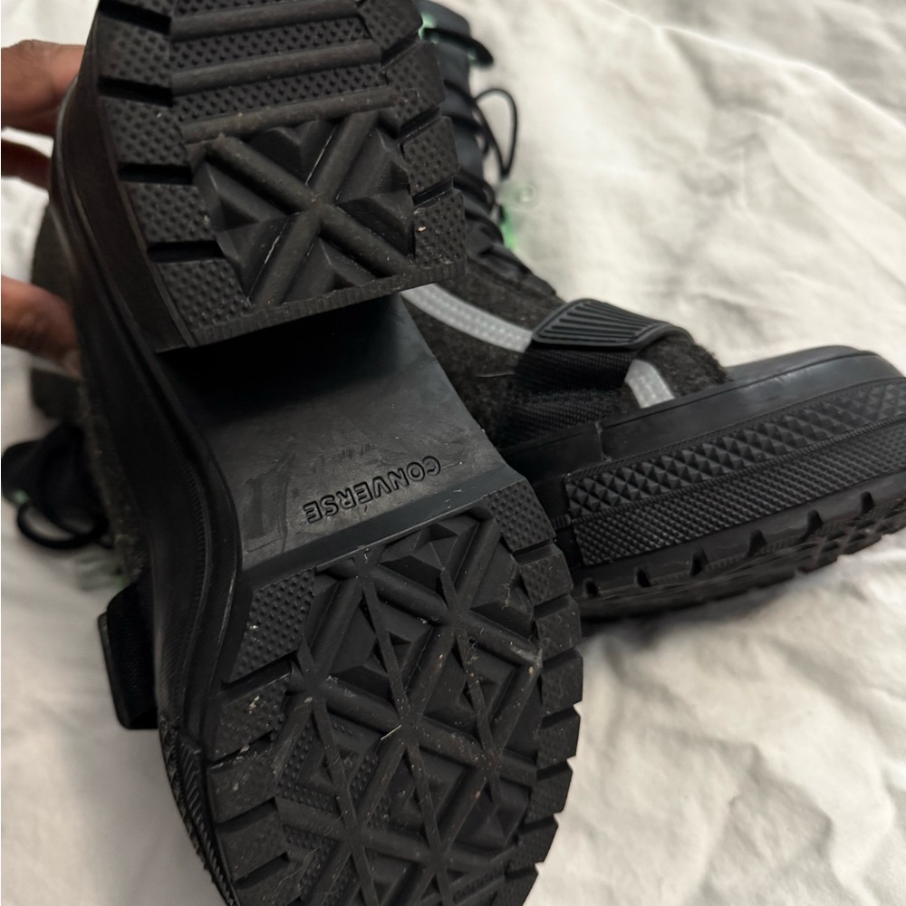 Converse Charcoal and Black Heeled Boots - Picture 4 of 4
